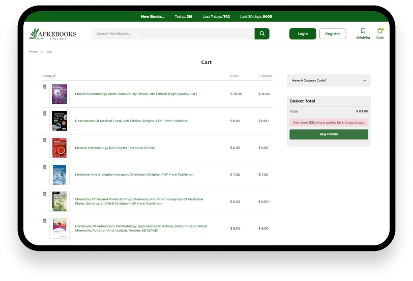 Afkebooks Screens - 4
