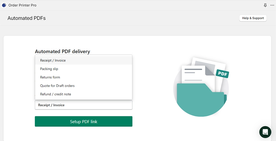 Configure settings to auto-generate invoices when an order is placed or payment is confirmed or the order is fulfilled.