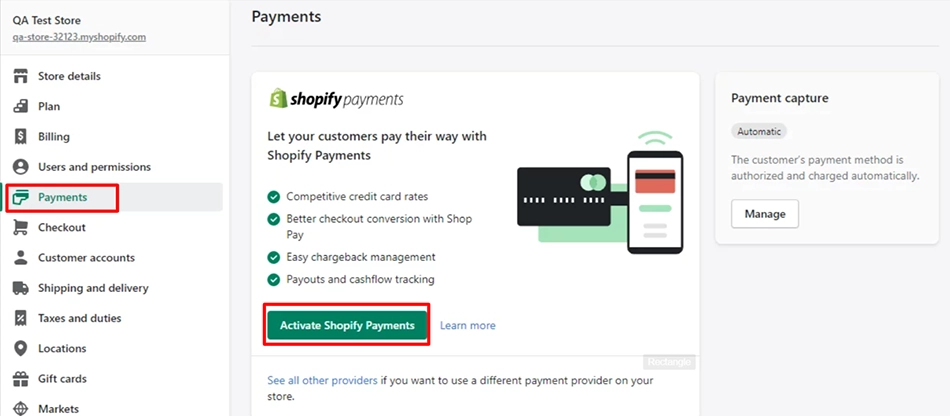 Shopify Payments