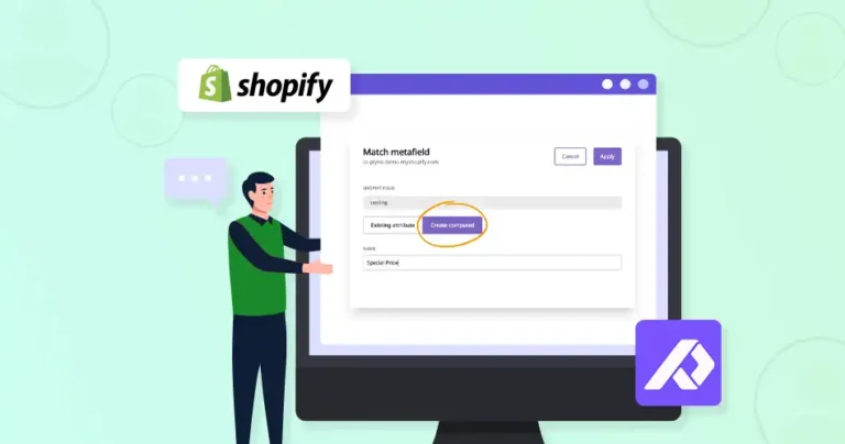 how to sync plytix column to shopify meta fields