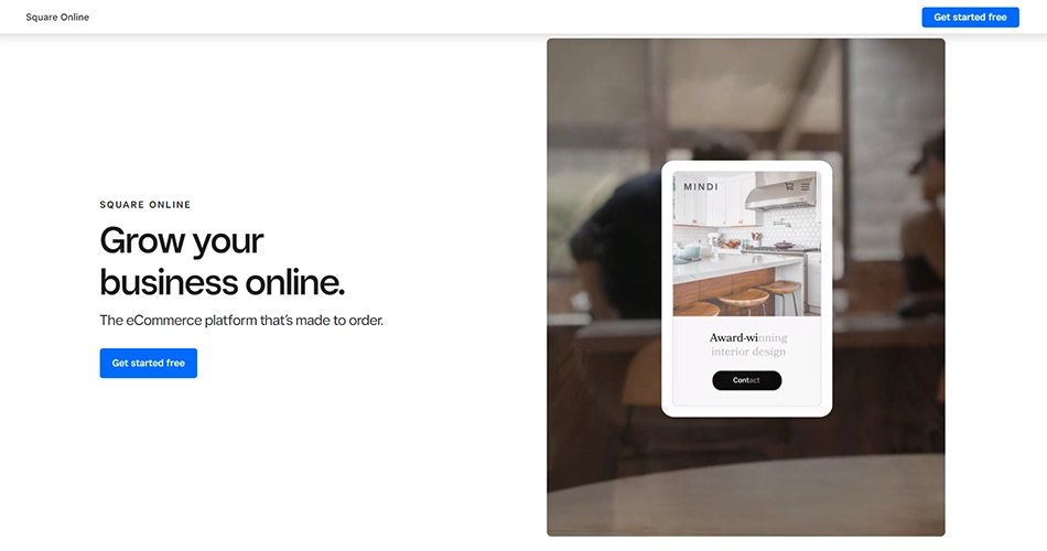 Best eCommerce website building platform for individual seller : Squre online