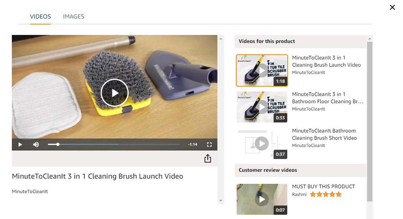 Product function action in ecommerce
