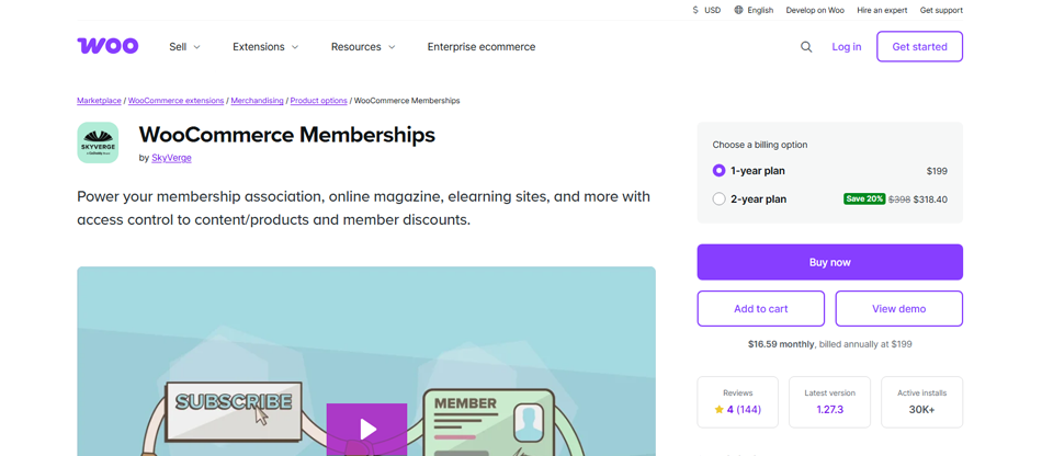 WooCommerce Memberships
