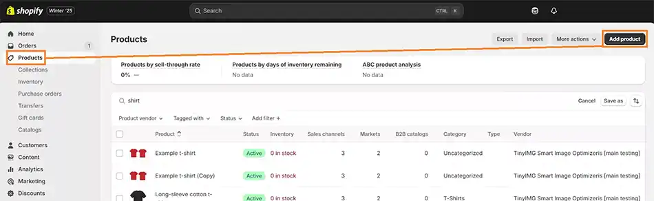 Create a Shopify Account