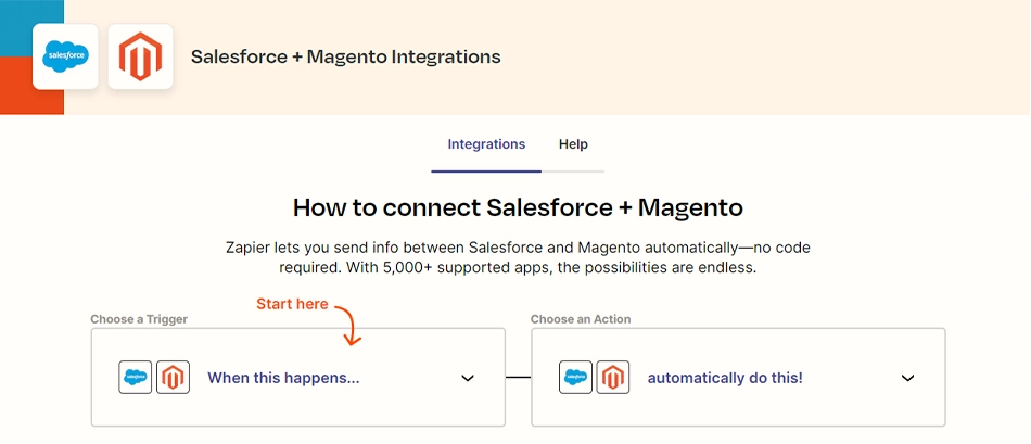 salesforce + magento integration