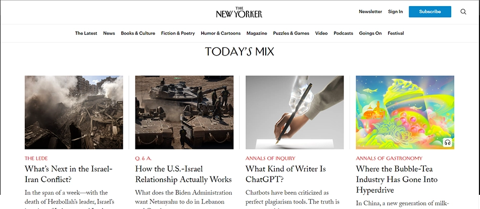 New Yorker Typography