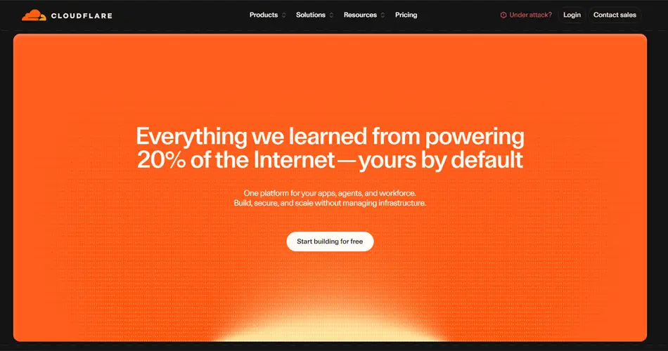 Cloudflare Website Design