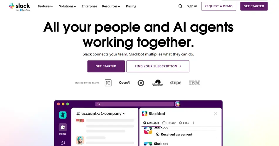 Slack Website Design