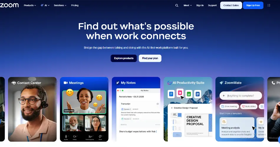 Zoom Website Design