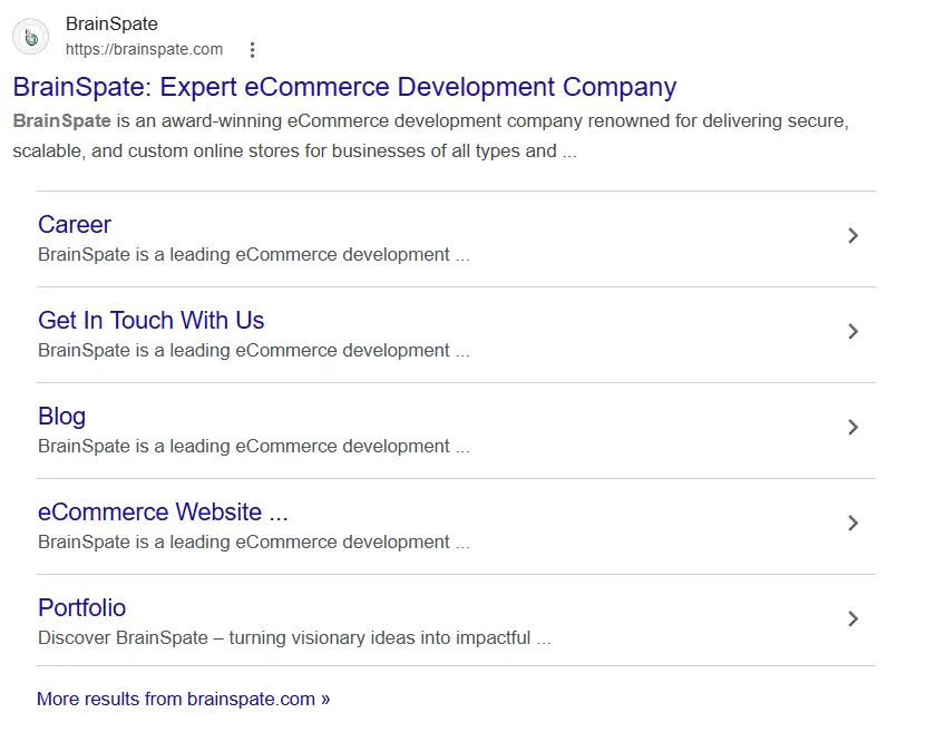 website schema